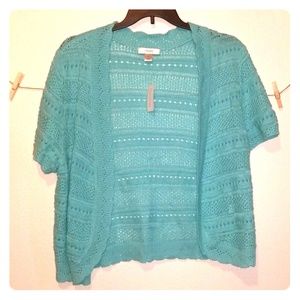 Cj banks turquoise sweater